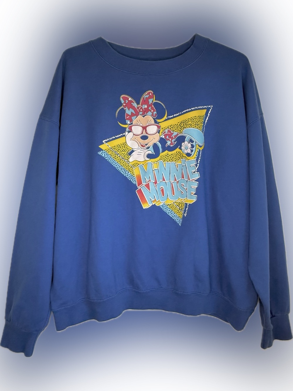 Disney Minnie Mouse Retro Women's Graphic Sweatshirt Size XL